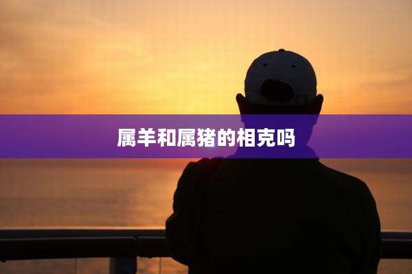 属羊和属猪的相克吗