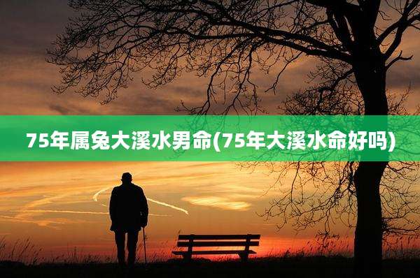 75年属兔大溪水男命(75年大溪水命好吗)