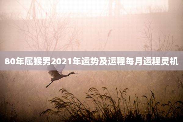 80年属猴男2021年运势及运程每月运程灵机