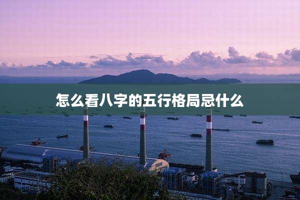 怎么看八字的五行格局忌什么