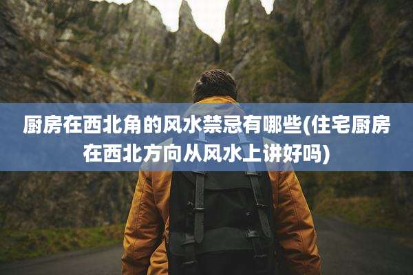厨房在西北角的风水禁忌有哪些(住宅厨房在西北方向从风水上讲好吗)