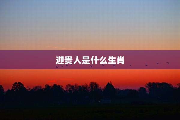 迎贵人是什么生肖