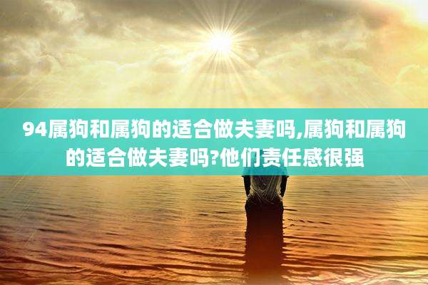 94属狗和属狗的适合做夫妻吗,属狗和属狗的适合做夫妻吗?他们责任感很强