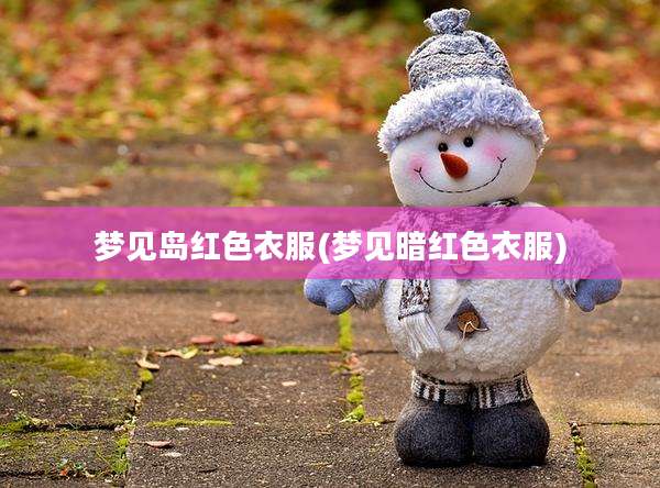 梦见岛红色衣服(梦见暗红色衣服)