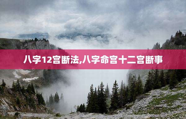 八字12宫断法,八字命宫十二宫断事