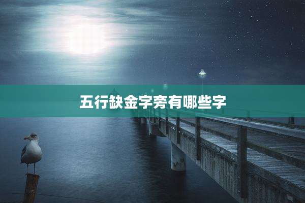 五行缺金字旁有哪些字