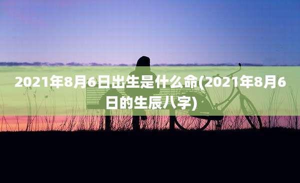 2021年8月6日出生是什么命(2021年8月6日的生辰八字)