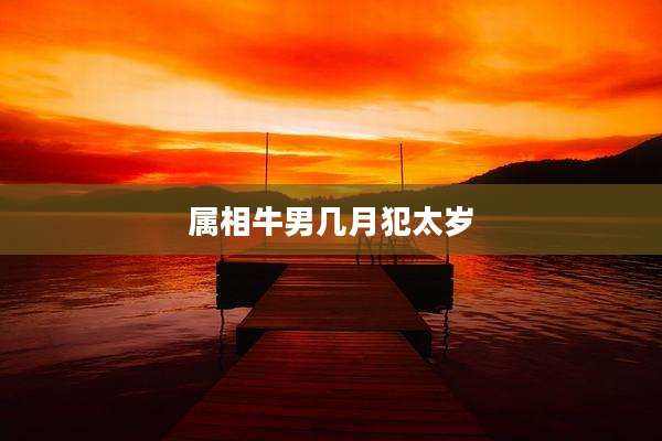 属相牛男几月犯太岁
