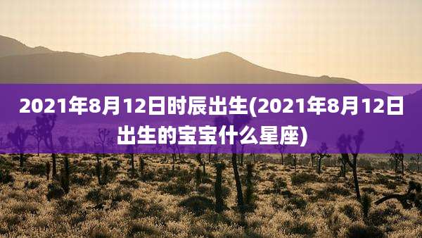 2021年8月12日时辰出生(2021年8月12日出生的宝宝什么星座)