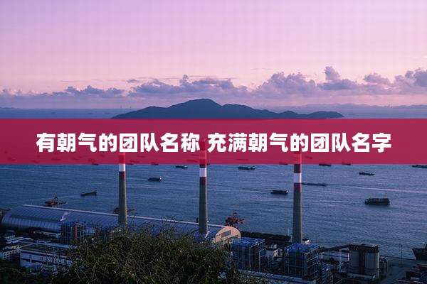 有朝气的团队名称 充满朝气的团队名字