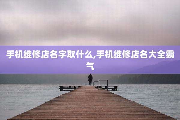 手机维修店名字取什么,手机维修店名大全霸气