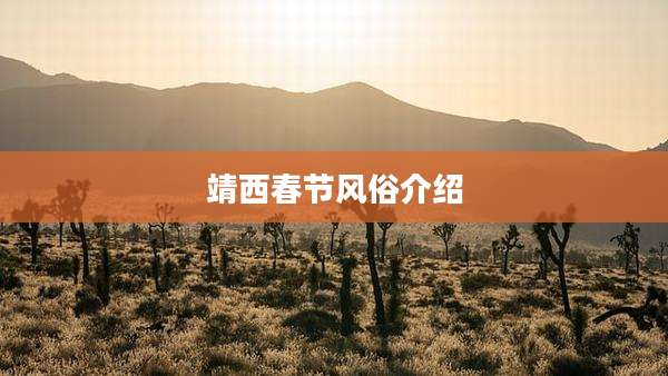 靖西春节风俗介绍