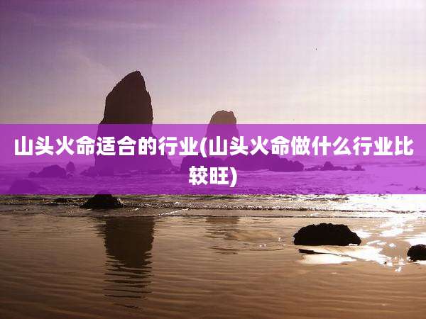 山头火命适合的行业(山头火命做什么行业比较旺)