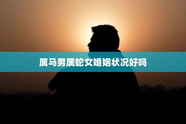 属马男属蛇女婚姻状况好吗