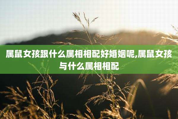 属鼠女孩跟什么属相相配好婚姻呢,属鼠女孩与什么属相相配
