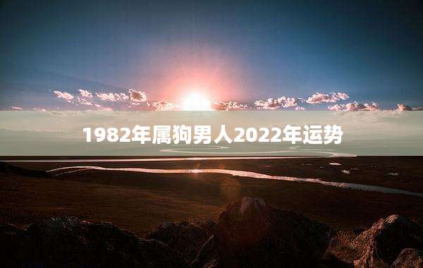 1982年属狗男人2022年运势