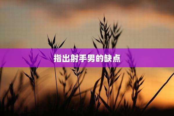 指出射手男的缺点