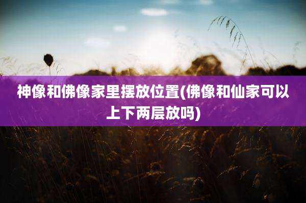 神像和佛像家里摆放位置(佛像和仙家可以上下两层放吗)