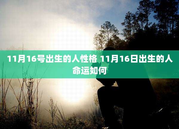 11月16号出生的人性格 11月16日出生的人命运如何