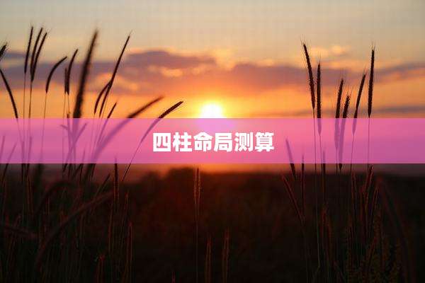 四柱命局测算