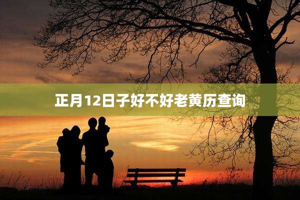 正月12日子好不好老黄历查询