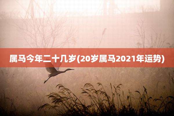 属马今年二十几岁(20岁属马2021年运势)