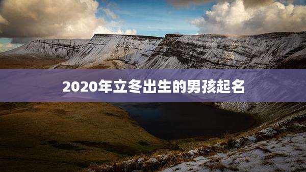 2020年立冬出生的男孩起名