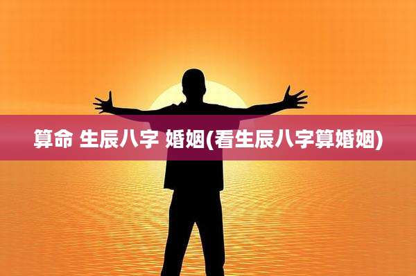 算命 生辰八字 婚姻(看生辰八字算婚姻)