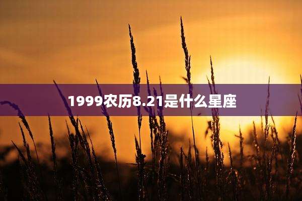 1999农历8.21是什么星座