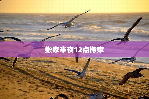 搬家半夜12点搬家