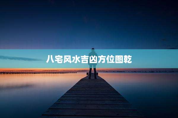 八宅风水吉凶方位图乾