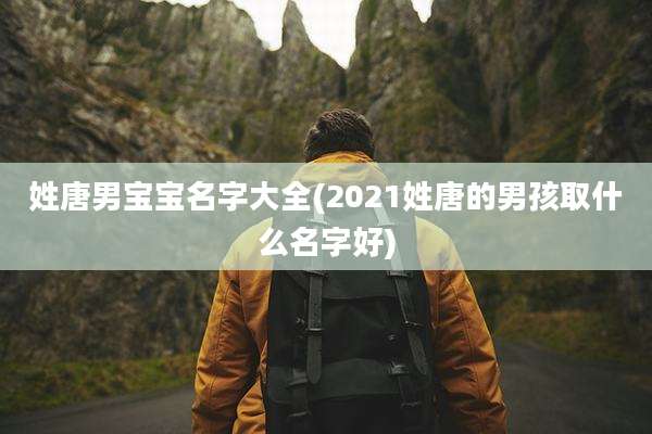 姓唐男宝宝名字大全(2021姓唐的男孩取什么名字好)