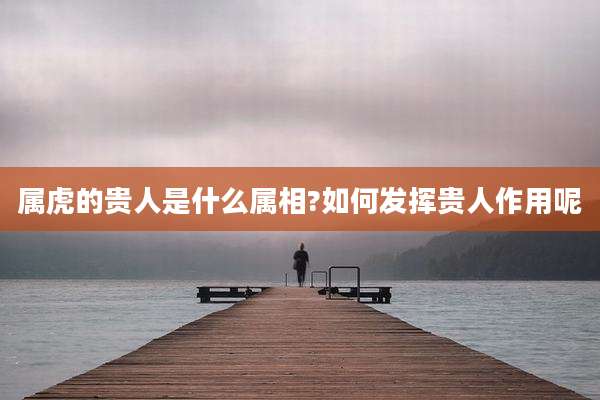 属虎的贵人是什么属相?如何发挥贵人作用呢
