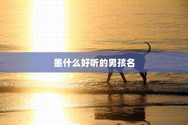 墨什么好听的男孩名