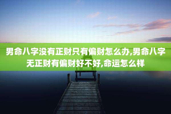男命八字没有正财只有偏财怎么办,男命八字无正财有偏财好不好,命运怎么样