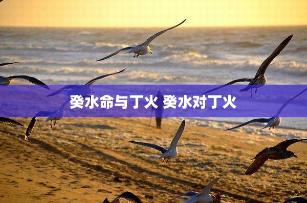 癸水命与丁火 癸水对丁火