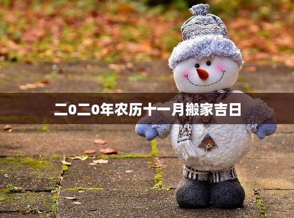 二0二0年农历十一月搬家吉日