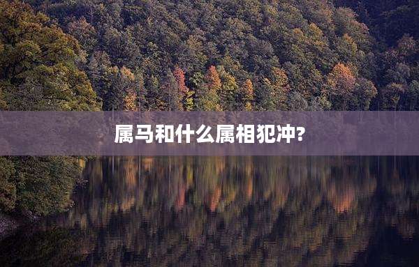 属马和什么属相犯冲?