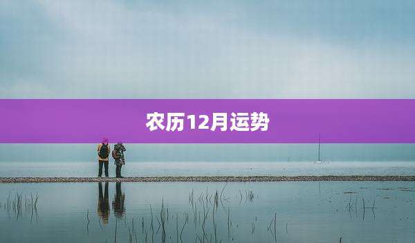 农历12月运势