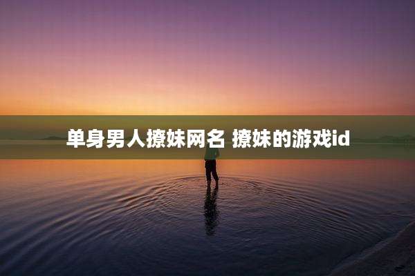 单身男人撩妹网名 撩妹的游戏id