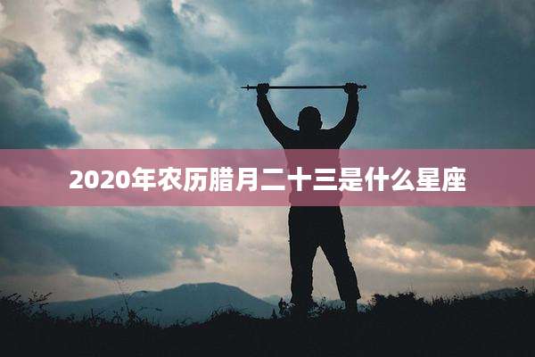 2020年农历腊月二十三是什么星座