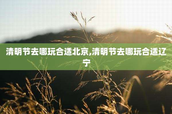 清明节去哪玩合适北京,清明节去哪玩合适辽宁