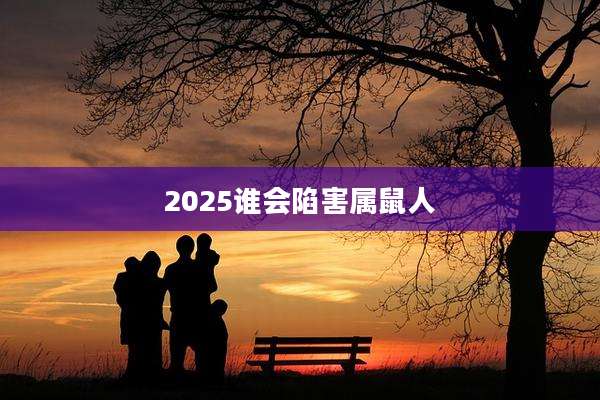 2025谁会陷害属鼠人