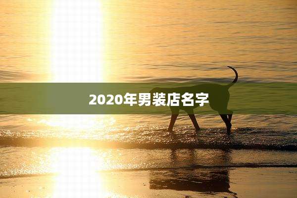 2020年男装店名字