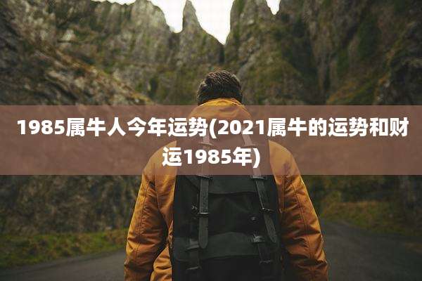 1985属牛人今年运势(2021属牛的运势和财运1985年)