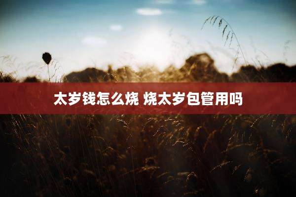 太岁钱怎么烧 烧太岁包管用吗