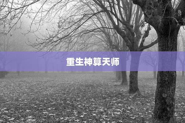 重生神算天师