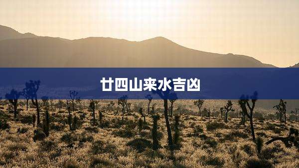 廿四山来水吉凶