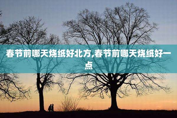 春节前哪天烧纸好北方,春节前哪天烧纸好一点