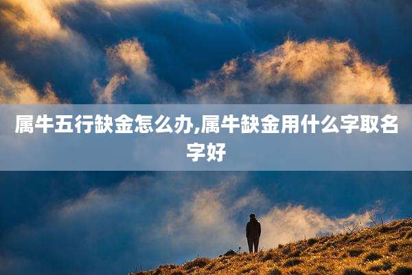 属牛五行缺金怎么办,属牛缺金用什么字取名字好
